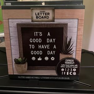 Framed Letter Board